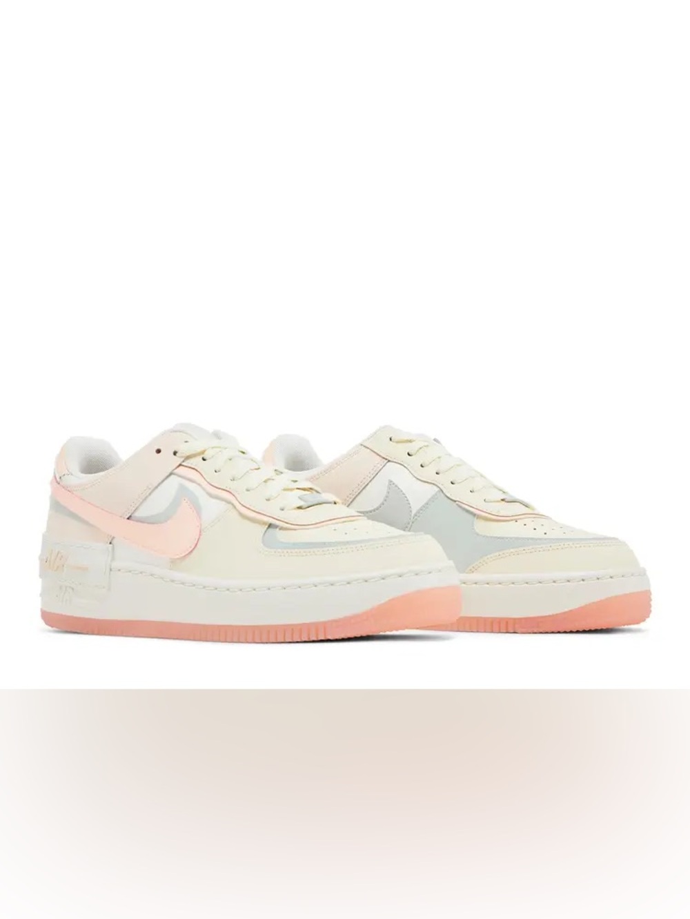 Nike Air Force 1 Shadow Coconut Milk Crimson Tint, 8